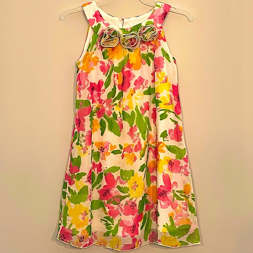Holiday Edition Girls Floral Dress size S (6)